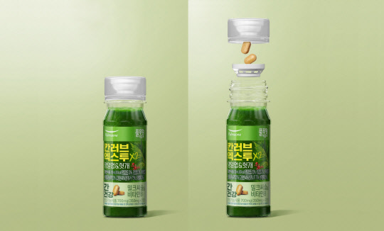 풀무원이 식약처 승인 국내 첫 융복합 건강기능식품 제품으로 선보이는 '칸러브 엑스투'. <풀무원 제공>